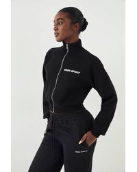 DSGN Studio - Sport Funnel Neck Raglan Bomver Sweatshirt - Lyst