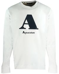 Aquascutum - "A" Logo Sweatshirt Cotton - Lyst