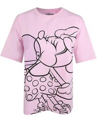 Disney - Minnie Mouse Bubblegum Slouch T-shirt (lichtroze) - Lyst