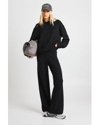 Boohoo - Chunky Knit Collar Detail Oversized Knitted Jumper And Wide Leg Trouser Co-Ord - Lyst