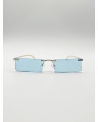 SVNX - Frameless Rectangle Sunglasses - Lyst