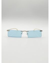 SVNX - Frameless Rectangle Sunglasses - Lyst