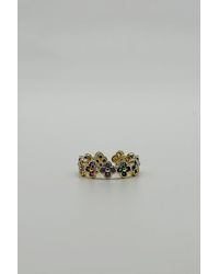 SVNX - Diamante Clover Ring - Lyst