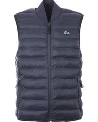 Lacoste - Water Repellent Padded Gilet - Lyst