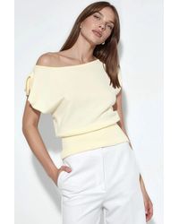 Busem - Bootneck Geribbelde Blouse - Lyst