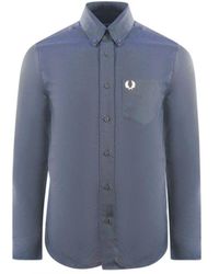 Fred Perry - Oxford Carbon Casual Shirt - Lyst