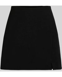 Hiccup - High Waist Mini Skirt With Slit - Lyst