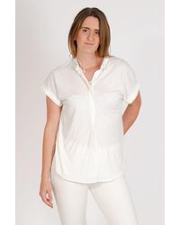 Secret Label - Pleat Front Jersey Top - Lyst