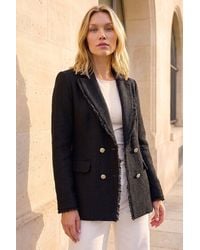 Roman - Fray Mid Boucle Jacket - Lyst