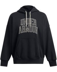 Under Armour - Icon Hooded Neck Drop Shoulder Oversize Fit Top - Lyst