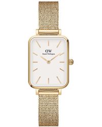 Daniel Wellington - Dw00100556 Ladies Quadro Pressed Evergold 20Mm Watch - Lyst