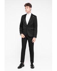 Twisted Tailor - Papatya Slim Fit Jacquard Trousers - Lyst