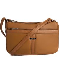Woodland Leathers - Real Leather Crossbody Bag Classic Handbag - Lyst