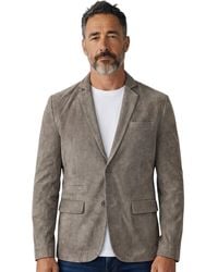 Infinity Leather - Italian Suede Blazer Jacket - Lyst