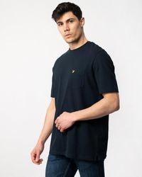 Lyle & Scott - Plain Pique Pocket T-Shirt Size: M - Lyst