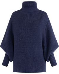 RISA - Gebreide Trui Marine - Lyst