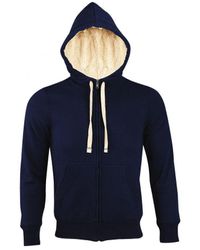 Sol's - Sherpa Zip-Up Hooded Sweatshirt / Hoodie (French) - Lyst