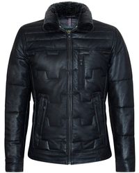 Infinity Leather - Quilted Biker Jacket - Lyst