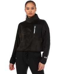 Under Armour - Journey Mock Neck Fleece Top (zwart) - Lyst