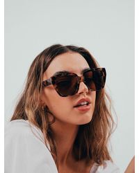 SVNX - Plastic Frame Oversized Cat Eye Sunglasses - Lyst