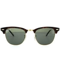 Ray-Ban - Sunglasses Clubmaster 3016 990/58 Havana Polarized Large - Lyst