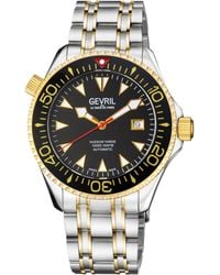 Gevril - Hudson Yards 48802 Two Tone Swiss Automatic 3 Hands, Sellita Sw200 Luminous Date Watch - Lyst
