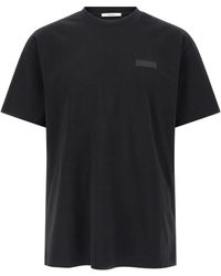 Givenchy - Zwarte Katoenen T-Shirt - Lyst