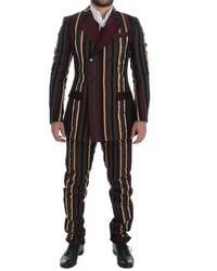 Dolce & Gabbana - Striped Suit Double Breasted Blazer - Lyst