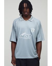 BoohooMAN - Tall Oversized Boxy Sports Top - Lyst