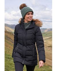 Mountain Warehouse - 'Isla Ii' Down Jacket Water Resistant Faux Fur Hood Warm Winter Coat - Lyst