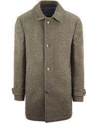 Hackett - London Washed Wool Coat Cotton - Lyst