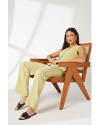 PRINCIPLES - Pleat Detail Straight Leg Trousers - Lyst