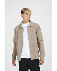 Brave Soul - Button-Through Cotton Shacket - Lyst