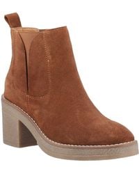 Hush Puppies - Felicia Suede Heeled Chelsea Boots - Lyst