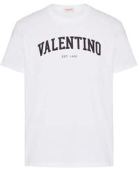 Valentino - 1960 T-shirt Met Logoprint In Wit - Lyst