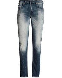DIESEL - Sleenker Fadeded Denim Jeans Cotton - Lyst