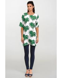 White Stuff - Palm Print Tunic Top Viscose - Lyst