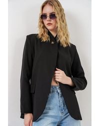 Bigdart - Oversized Shawl Collar Blazer - Lyst