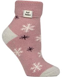 Heat Holders - Cosy Turn-Over Cuff Lounge Socks - Lyst