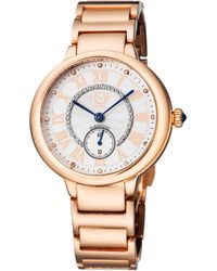 Gv2 - Rome Swiss Quartz Mop Dial Rg Bracelet Watch - Lyst