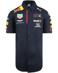 PUMA - Aston Martin Red Bull Racing Team F1 Korte Mouw Shirt 762883 01 - Lyst