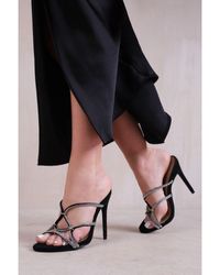 Where's That From - 'Mercury' High Heels With Crystal Embellished - Lyst