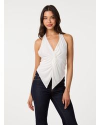 Pink Vanilla - Ring Back Slinky Halter Top - Lyst