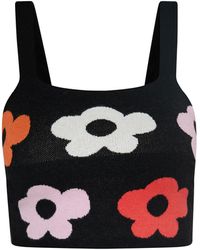 myMo - Top Zwart Veelkleurig - Lyst