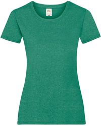 Fruit Of The Loom - Ladies/ Lady-Fit Valueweight Short Sleeve T-Shirt (Pack Of 5) (Retro Heather) - Lyst