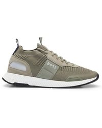 BOSS - Titanium Hardlooptrainers Voor In Groen - Lyst