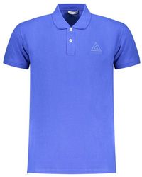 Iceberg - Ijsberg Driehoek Logo Blauwe Polo Shirt - Lyst