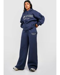 Boohoo - Dsgn Studio Applique Straight Leg Jogger - Lyst