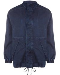 DIESEL - Plain Jogg Jean Denim Jacket Cotton - Lyst