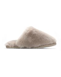 Infinity Leather - Sheepskin Slippers Warm Winter Fur Mule - Lyst